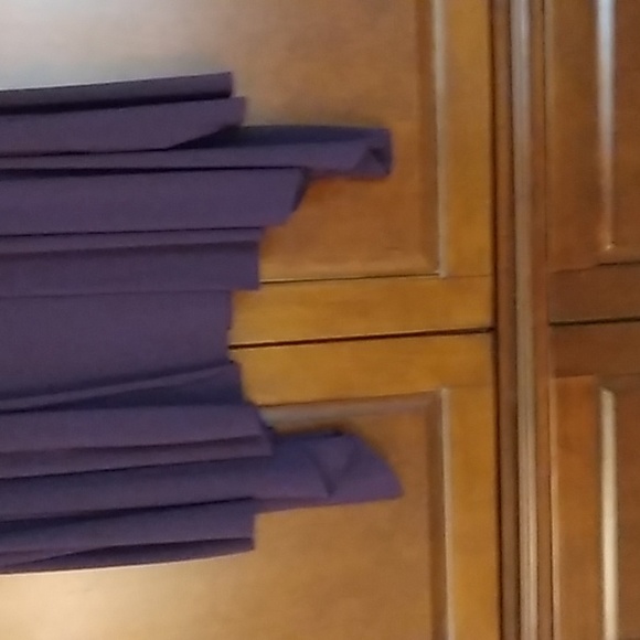 2 pc. Royal Purple sleeveless jeweled top with long sleeved, waterfall jacket - Picture 6 of 6